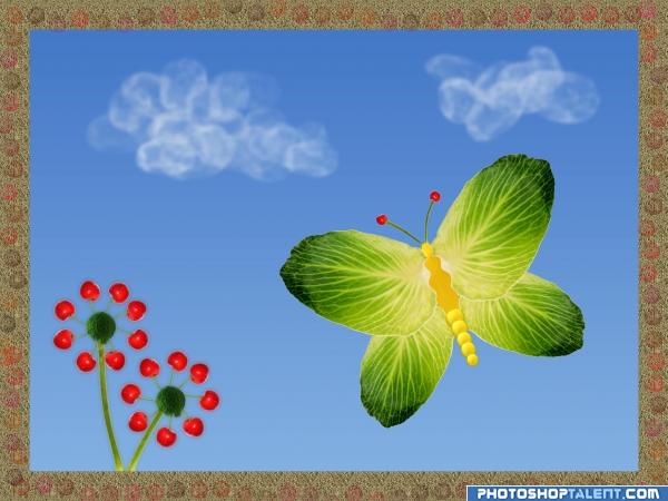 Veggie butterfly